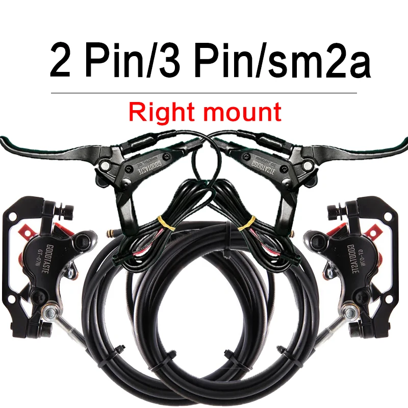 

Правая сторона 2-контактный 3-контактный SM E Велосипедные тормоза Дисковый велосипедный тормозной рычаг 2-поршневой гидравлический комплект для складного электрического скутера E-bike