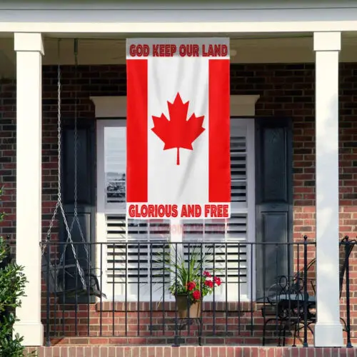 God Keep Our Land Glorious And Free Canada Day Flag Garden Flag ZZU WWL IIC