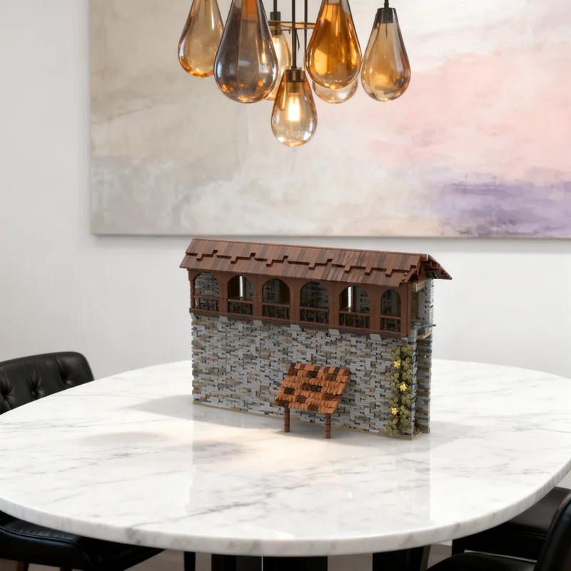 

4374 детали MOC-конструктора: Стена замка Хогенгерольдсхек (Часть 1) – Модель замка, креативный подарок, декор для демонстрации, сборная модель премиум-класса для взрослых