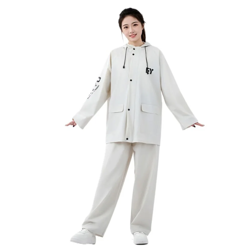 

Комплект сплит-дизайн, уличный велосипедный плащ, водонепроницаемые брюки от дождя в светоотражающую полоску, костюмы, мягкие мотоциклетные дождевики для велоспорта