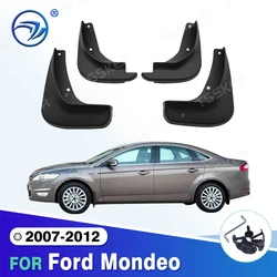 4Pcs Car Front Rear Mudflaps Mudguards Fender Flares Splash Guards Mud Flaps for Ford Mondeo 2007-2012