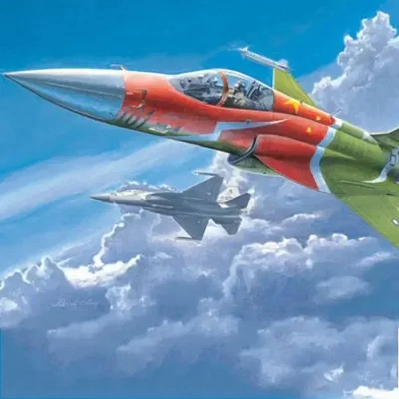 

Trumpeter 02815 1/48 Scale Chinese FC-1 Fierce Dragon Fighter Plastic Assembly Model Kit - DIY Hobby Toy for Adults