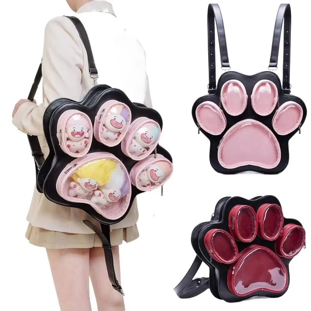 

Многослойная сумка «кошачья лапа» 2025 года, модная сумка через плечо большой вместимости, милая сумка Ita в японском стиле