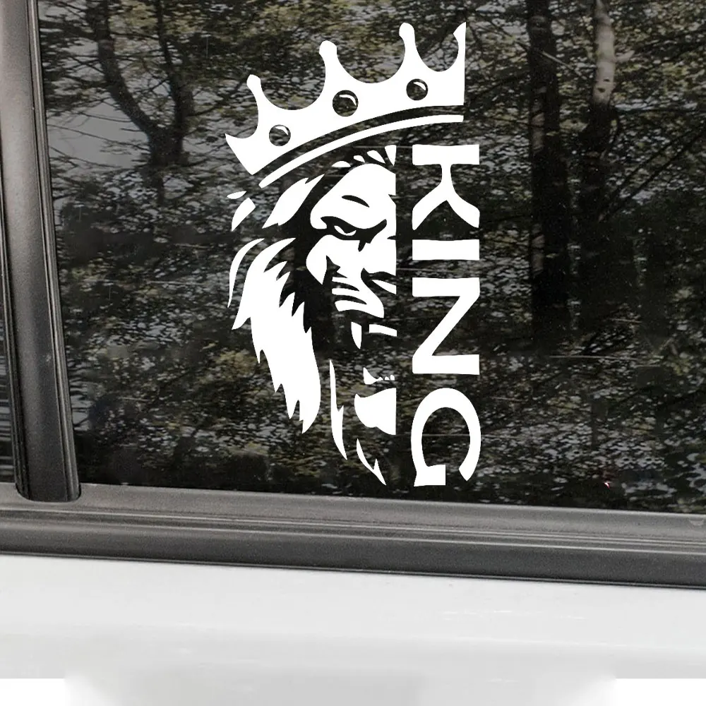 Crown Lion for Car Sticker Sports Style Decoration Front Windshield Bumper Window External Accessories Waterproof Vinyl Decal