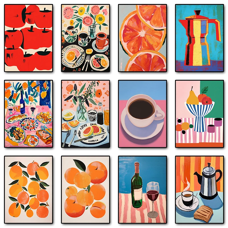Resin Art Kitchen - Retro Food Drink Fruit Orange Citrus
