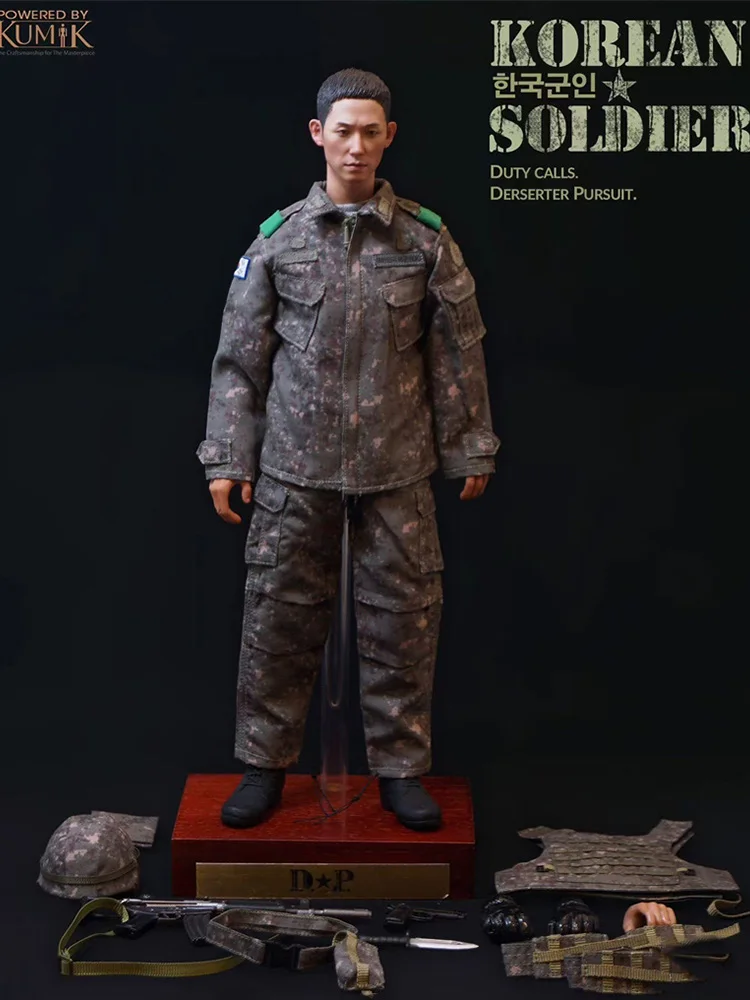 KUMIK 1/6 Scale Korean Actor Jung Hae In TV Drama Characters Male Soldier 12'' Full Set Collectible Action Figure Model Doll Toy