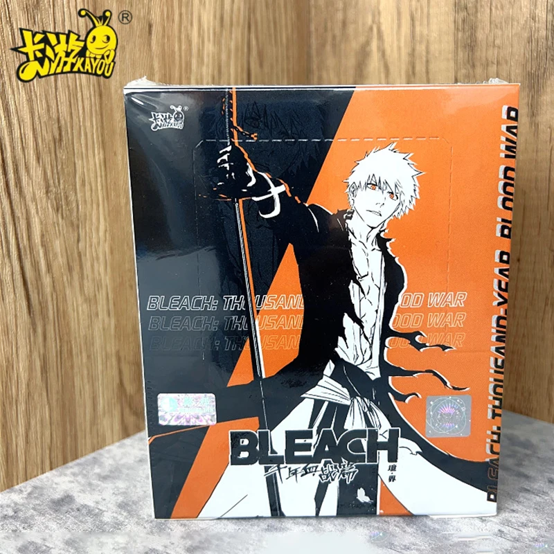 Cartes à collectionner Kayou Bleach Kurosaki Ichigo, Badges de collection Anime Guerre des Mille Ans Poème du Destin, Boîte mystère tendance