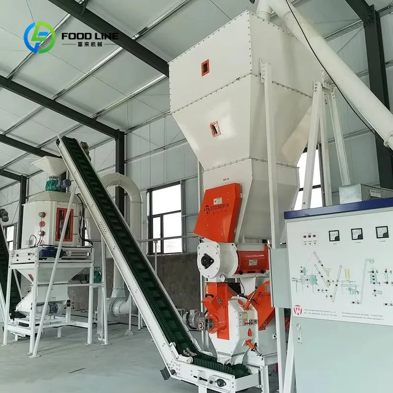 Customized New Complete Set Cattle Pig & Poultry Feed Equipment Pellet Mill Machine & Scale Line for Feed Production