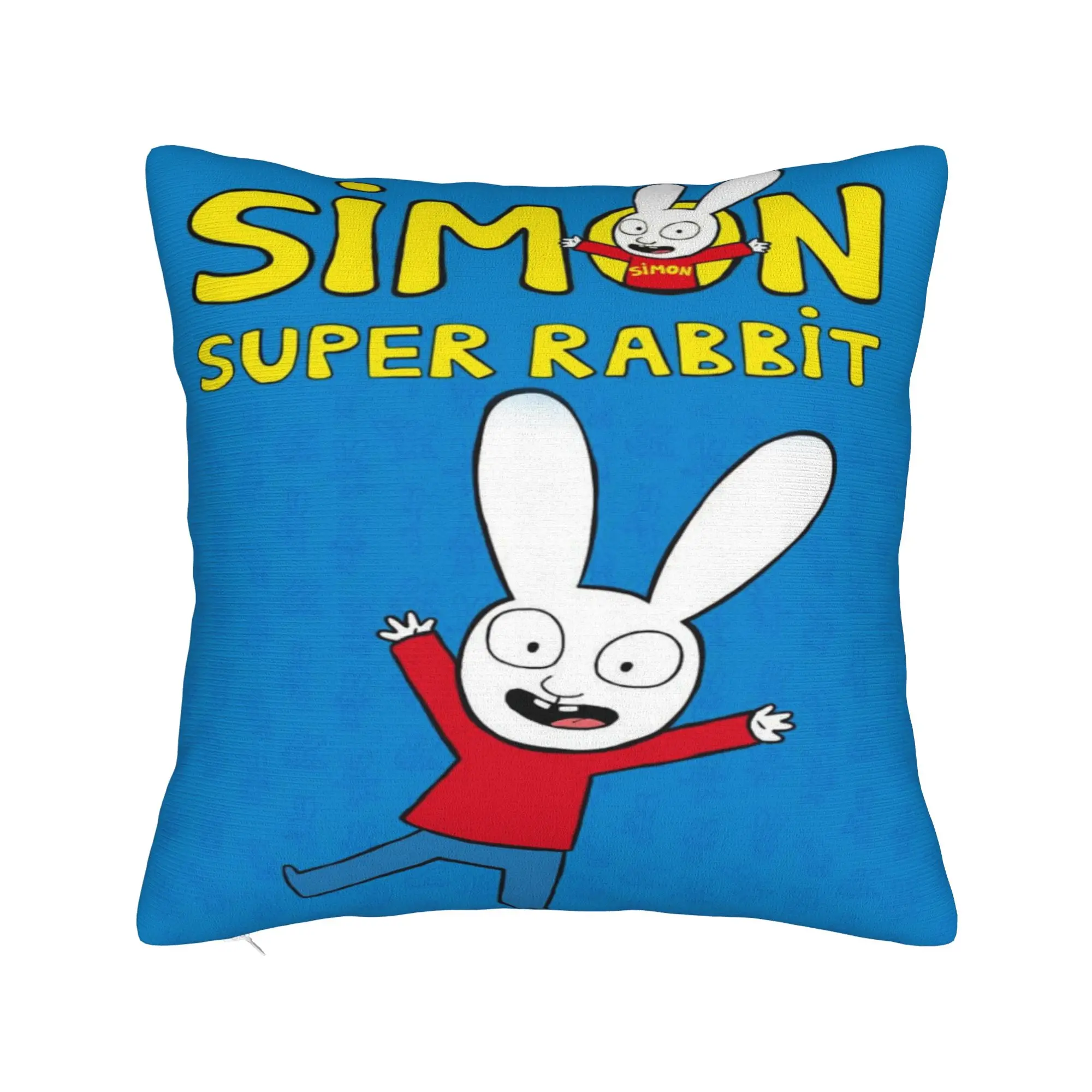 Bedroom Decor Simon Super Rabbit Pillowcase Stuff  Pillow Covers Zippered Multi-Size
