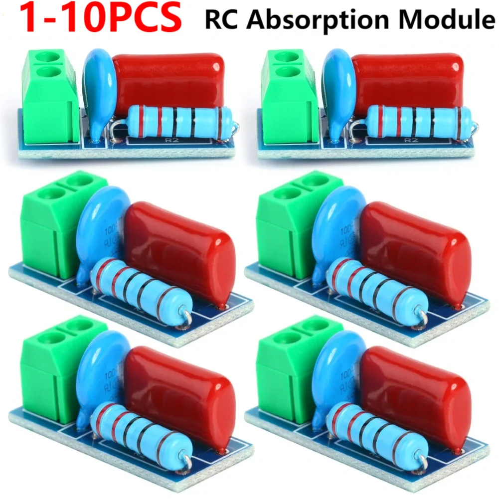 RC Absorption/Snubber Circuit Module Relay Contact Protection Resistance Surge Module AC/DC 5V-400V RC Absorption Circuit Board