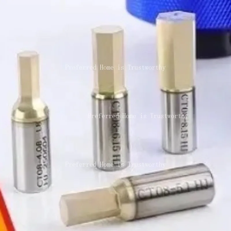 Suitable for CT08 CT16 HSS‑TiCN Rotary Broaching Cutter, 8mm 16mm Shank Inner Hexagon Punch Tool for Lathe