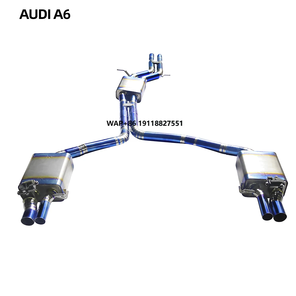 Factory Price Mid-tail Exhaust Pipe Suitable for  A6 A7 3.0T Titanium Alloy Exhaust System