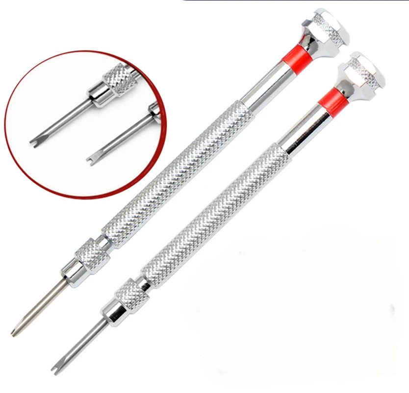 Stainless Steel H-type Screwdriver for Hublot U-Shaped Screwdrivers High Quality Repairing WatchBands Silver Watch Screw Driver