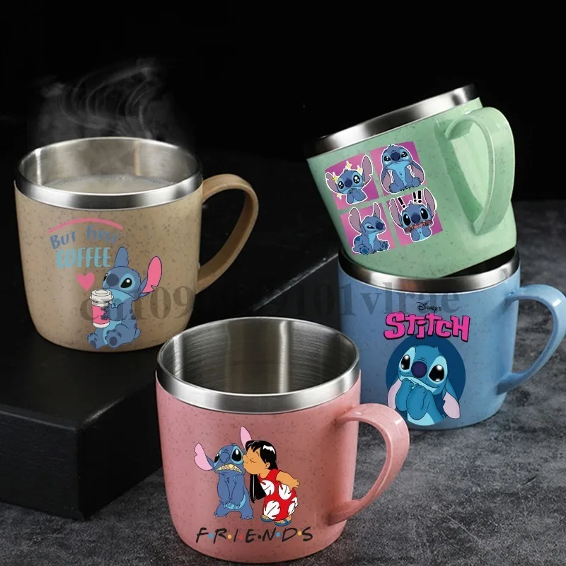 Cute Stitch UV DTF Transfer Sticker for Coffee Milk Mug Drinks Water Cups Stitch Transfer Selfadhesive DIY UV Transfer Stickers