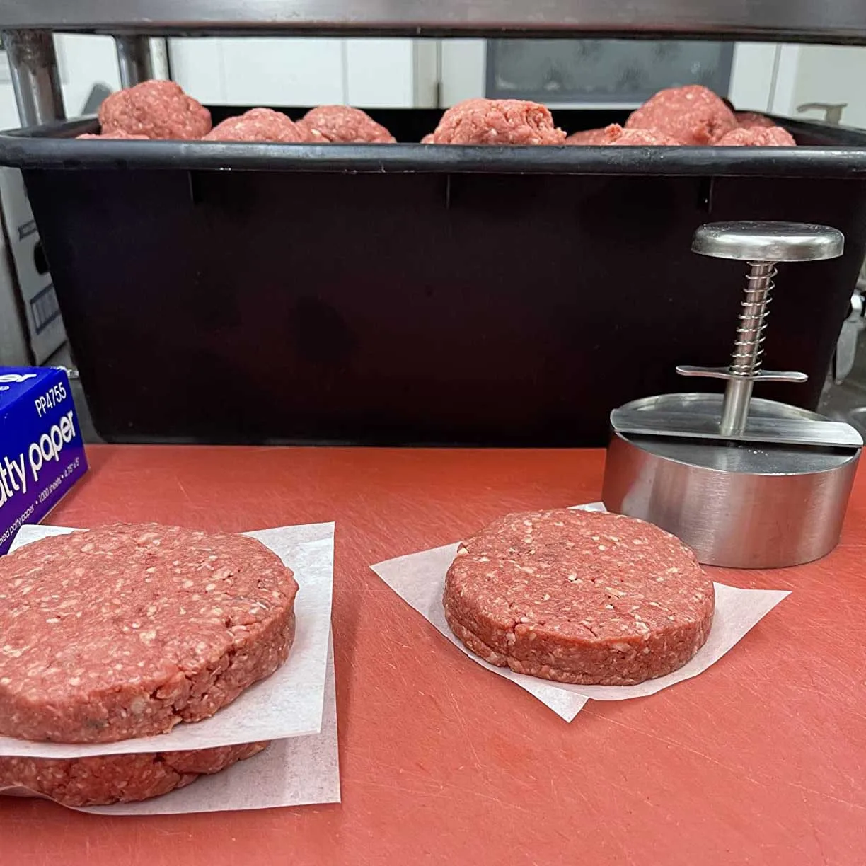 Hamburger-Fleischpresse aus Edelstahl 304, Burger-Patty-Maker-Form, manuelles Kuchen, Grill, Fleischwerkzeug, Rindfleisch, Schweinefleisch, Reispresse, Herstellung von Formen – Detail 10