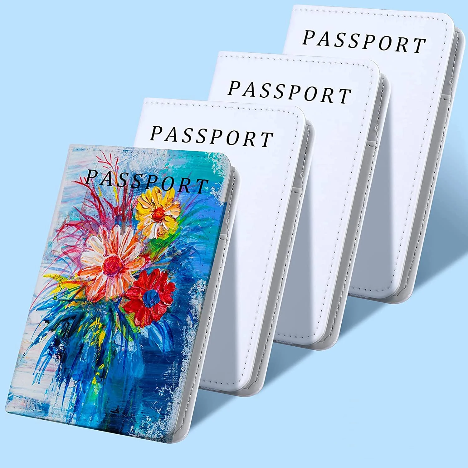 1pcs Sublimation Passport Holder Cover Blank Viagem Passaporte Titular Carteira Capa para Passaporte, Cartões de Crédito, Passes de Embarque