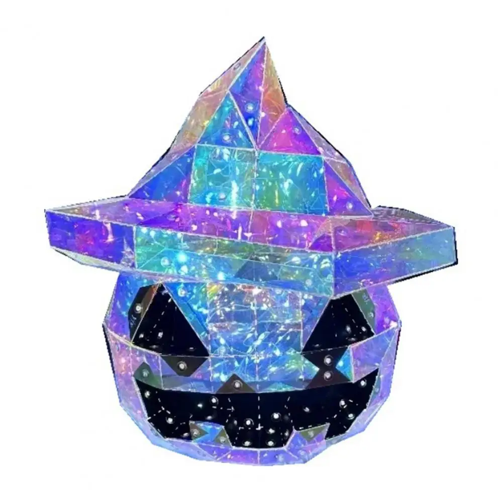 Led Light Prismatic Pumpkin Led Lights Rainbow Led Night Light Set for Halloween Decor for Bedroom