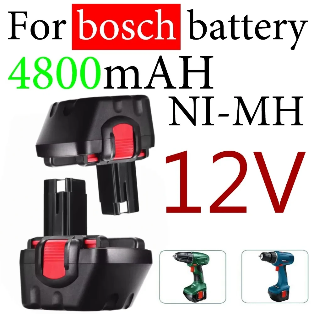 For Bosch 12V 4800mah PSR Rechargeable Battery 12V 4.8AH AHS GSB GSR 12 VE-2 BAT043 BAT045 BAT046 BAT049 BAT120 BAT139