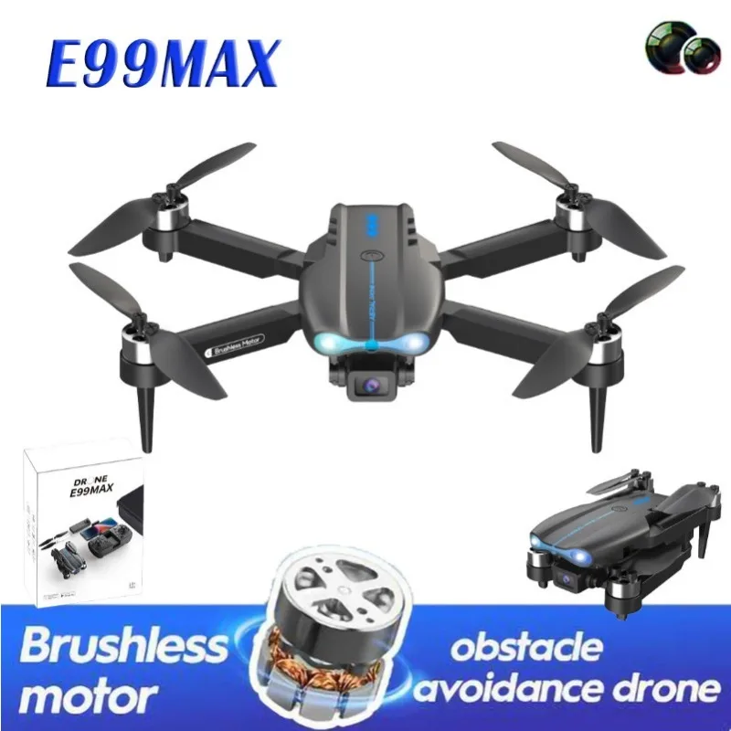 

2024 NEW E99MAX Brushless Upgrade High Definition Aerial Photography Four Axis Aircraft Optical Flow Remote Control Aircraft Toy