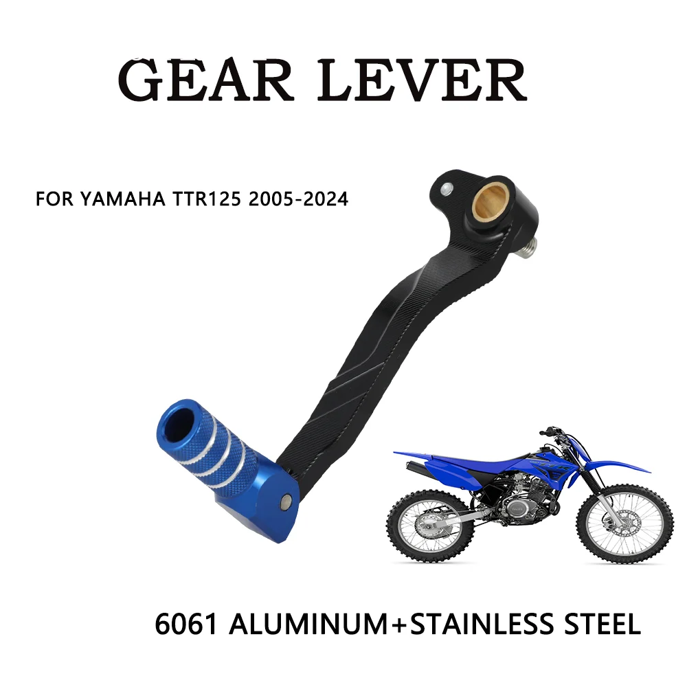 CNC Getriebe Shift Pedal Hebel Faltbare Shifter Hebel Motorrad Zubehör Für Yamaha TTR 125 TTR 125 2005-2024 Motorrad aluminium