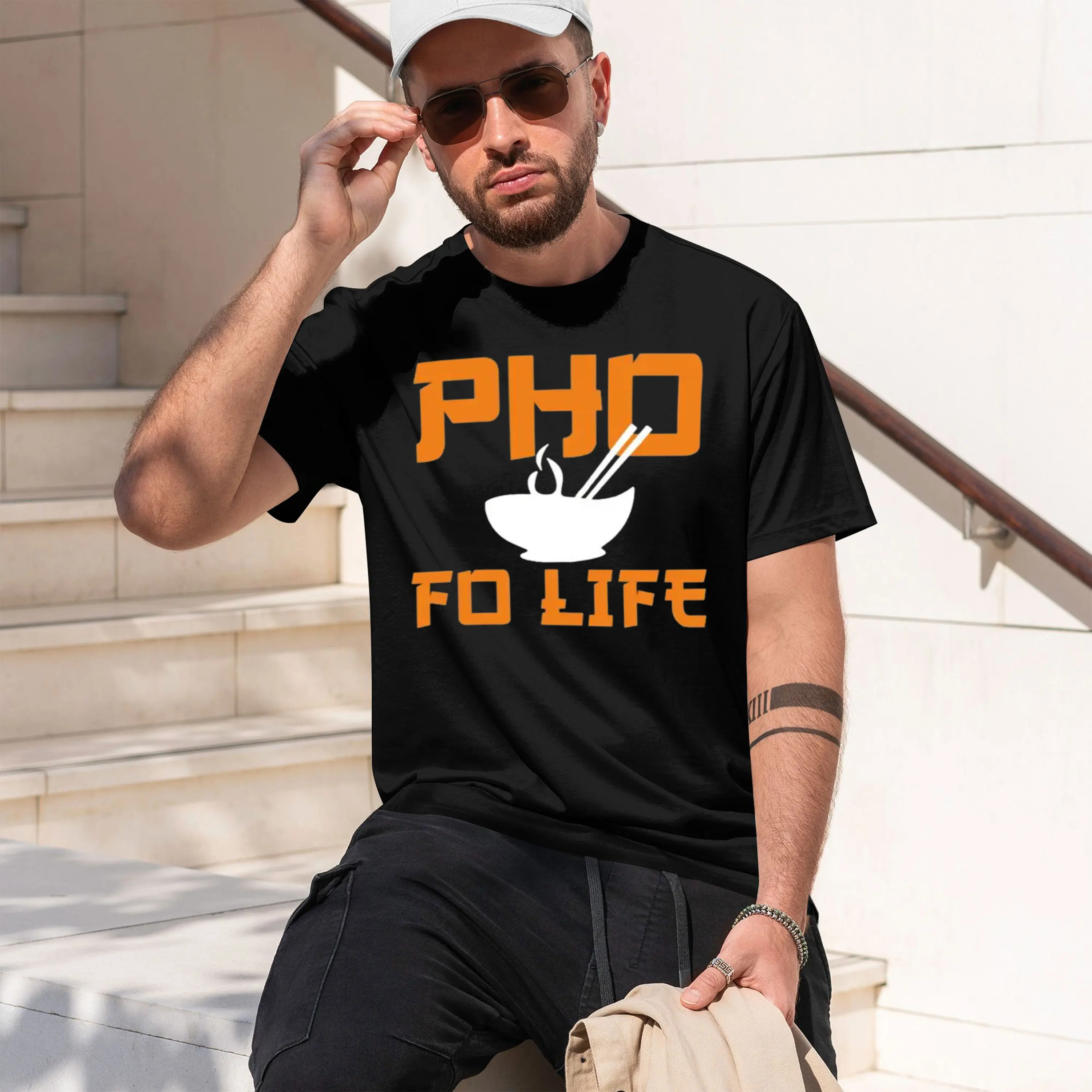 Pho Fo Life Funny Vietnamese Pho Soup Design T Shirts For s & Tees Printed Plain 2026 New Model Short-sleeve crewneck T-Shirt Cl