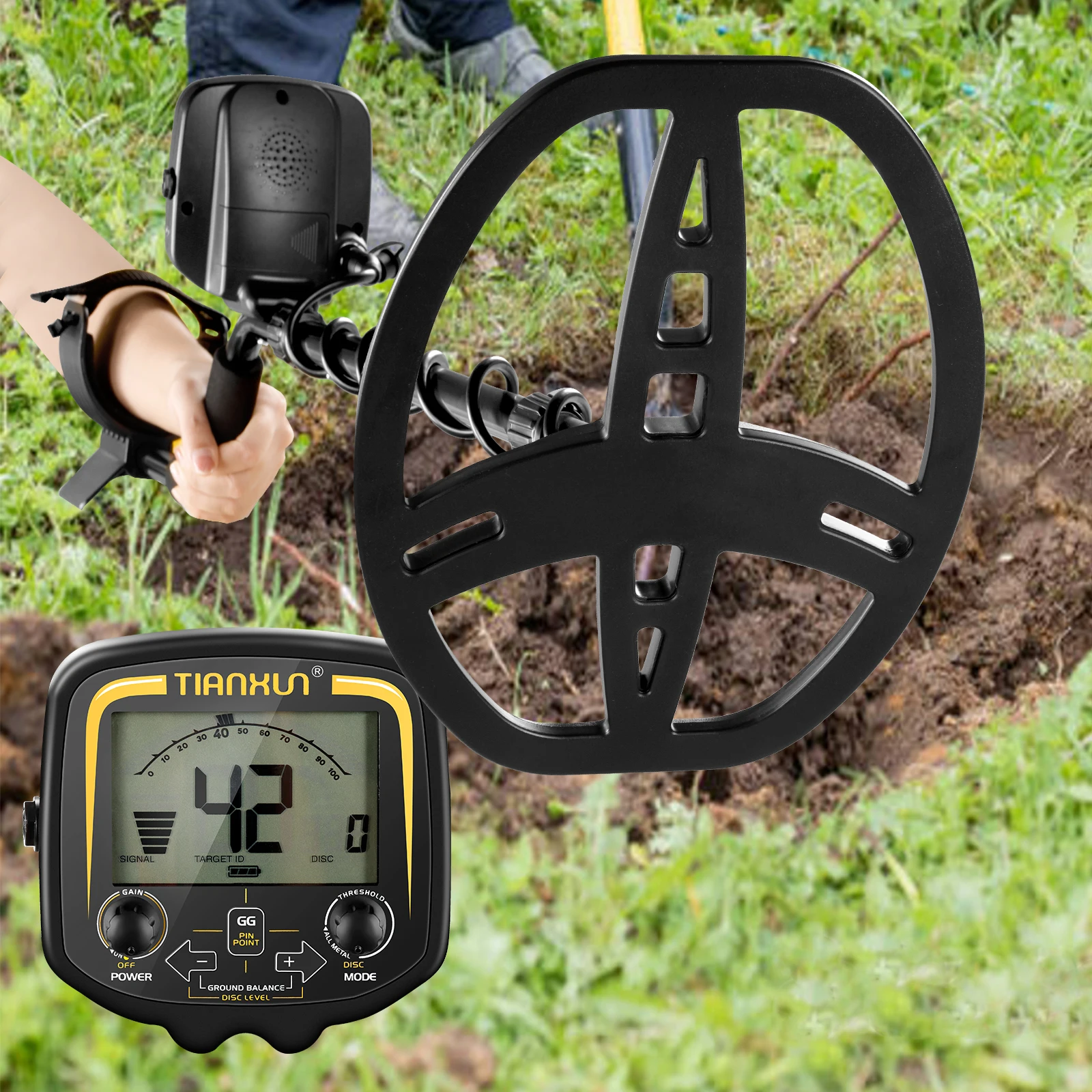 2022 TX-850 Professional Metal Detector Underground Depth 2.5m Scanner Search Finder Gold Detector Treasure Hunter Pinpointer