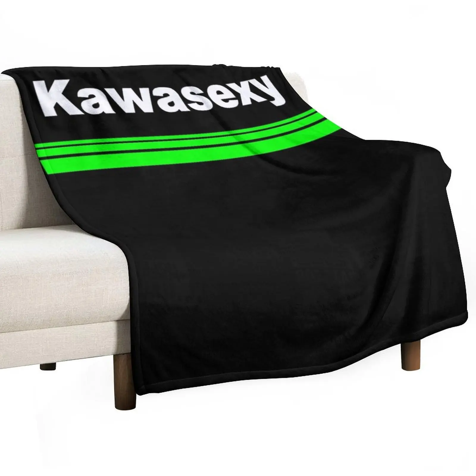 

Kawasexy Active T-Shirt.png Throw Blanket bed plaid Plaid on the sofa blankets ands Custom Blankets