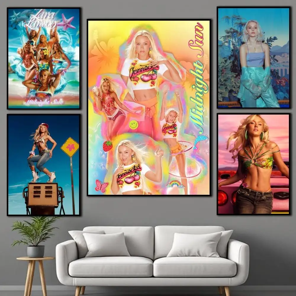 

Girls Trip Z-Zara L-LarssonS-S Midnight-Sun Poster Self-adhesive Art Waterproof Paper Sticker Coffee House Bar Room Wall Decor