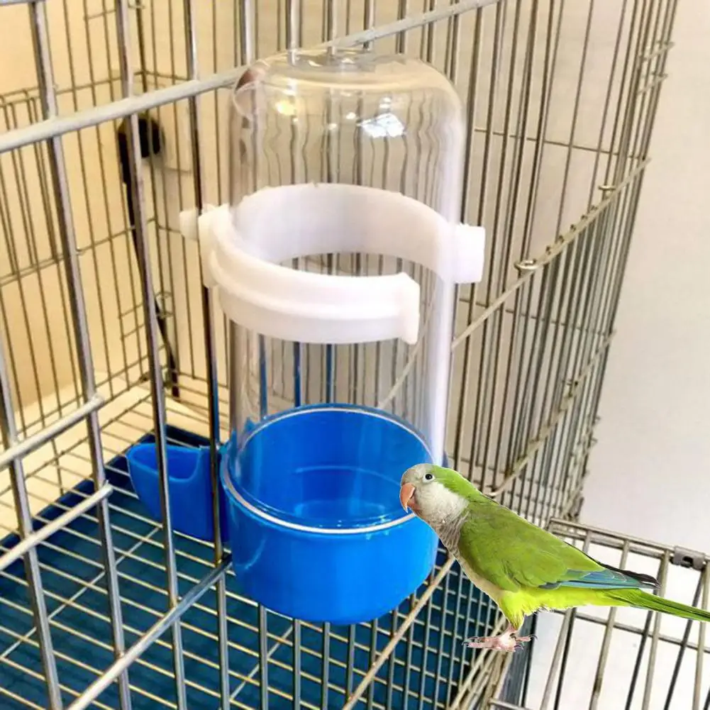 Bird Water Feeder Durable Automatic Parrot Drinking Cup Buckled Design Leak-proof Long-Lasting Bird Dispenser Drinking Cup