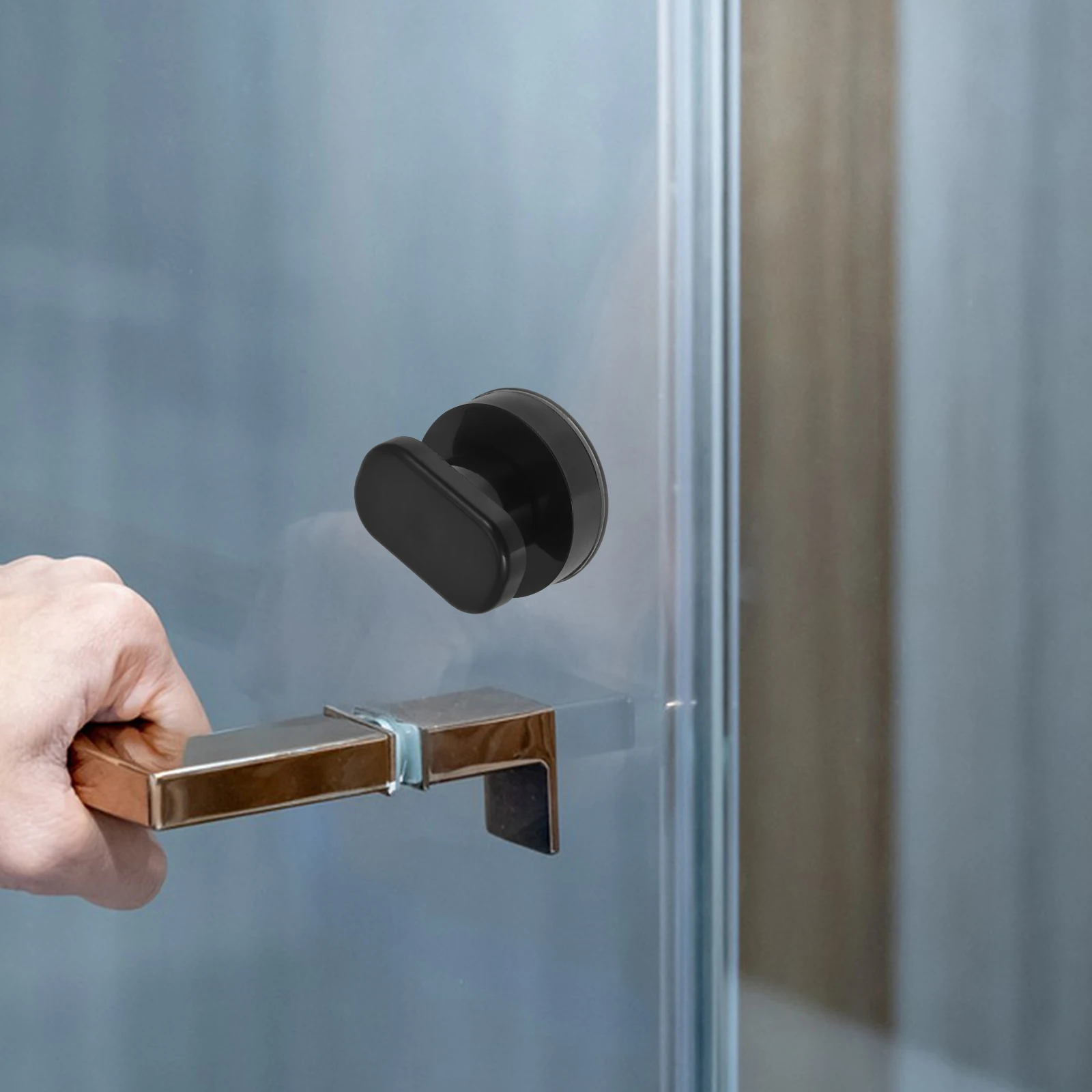 

2Pcs Self suction Cabinet Handles Drawer Pulls Strong Adhesion Bathroom Glass Door Refrigerator Wardrobe Hardware