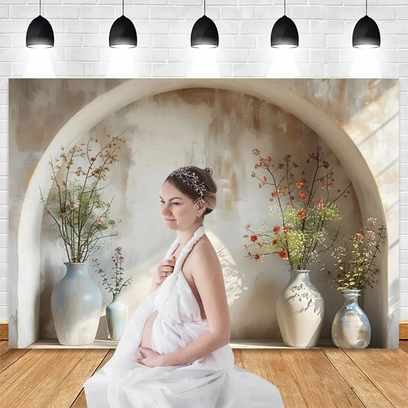 210X150 ซม.การถ่ายภาพพื้นหลังผ้า Simple Plant Arch สตูดิโอบรรยากาศในร่มการถ่ายภาพพื้นหลังผ้า-WMAN