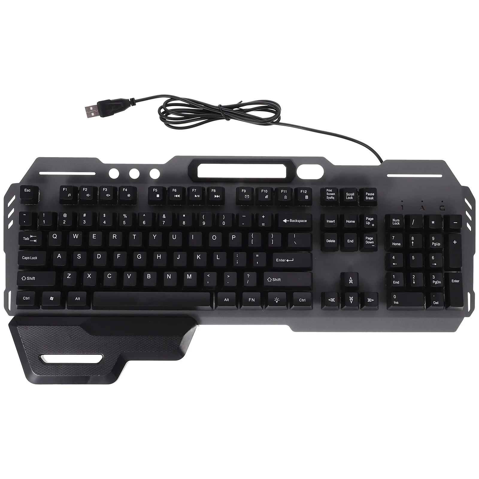 

104-Key Wired Backlit Keyboard Usb Full Size Gaming Keyboard Silent Anti-Splash Waterproof Led For Office Home Cafe Use Computer