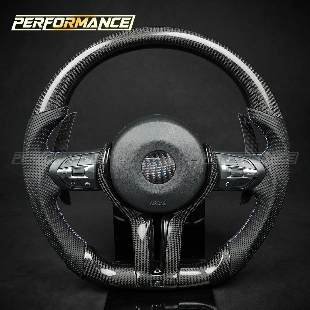 Real Carbon Magnetic Carbon Fiber Paddle Shifters For BMW F10 F06 F07 F12 F13 F01 F02 F30 F31 F32 F33 F34 2 3 4 5 6 7 Series