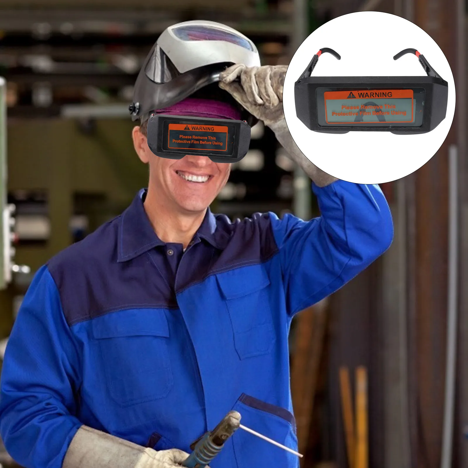 

Solar Powered Auto Darkening Welding Goggle Auto Darken Filter Safety Protective Welding Glasses Mask Eyes Goggles Anti-f