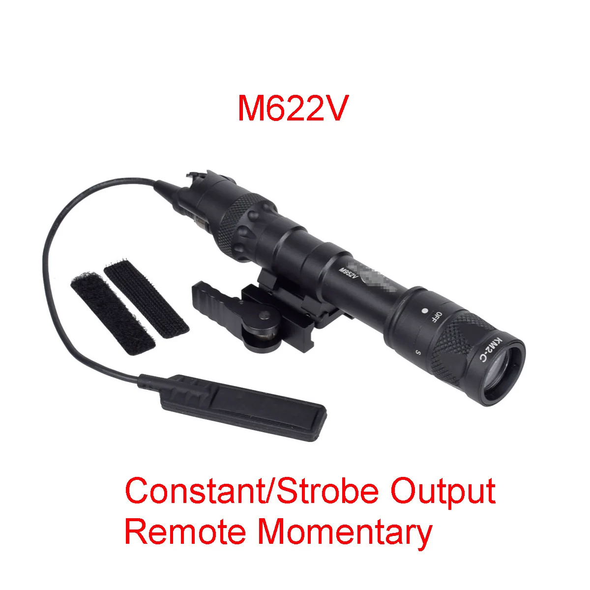 Tactical SF M622V Scout Light Hunting QD Mount Strobe Flashlight M4A1 Carbine Weapons Light Rifle