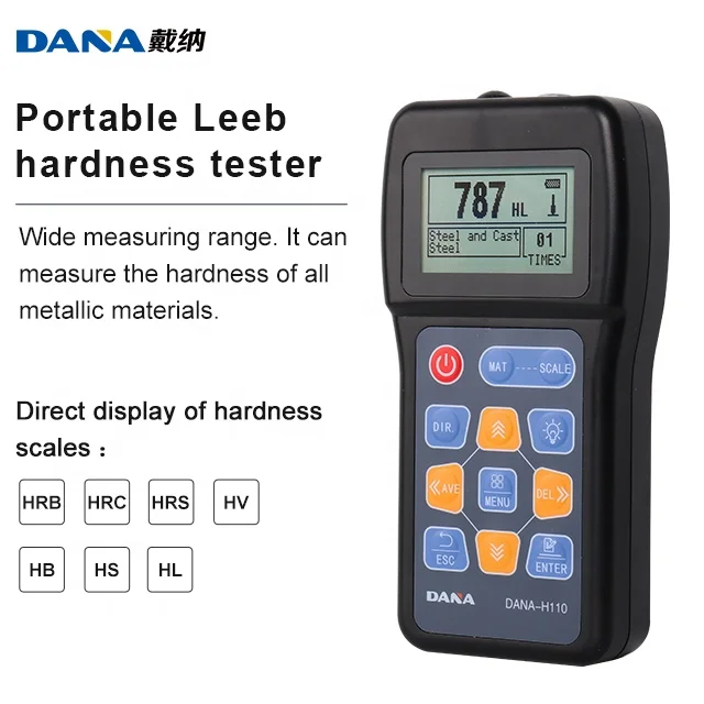 DANA-H110 Digital Hardness Tester Machine Durometer leeb Hardness Tester Portable industrial metal detectors