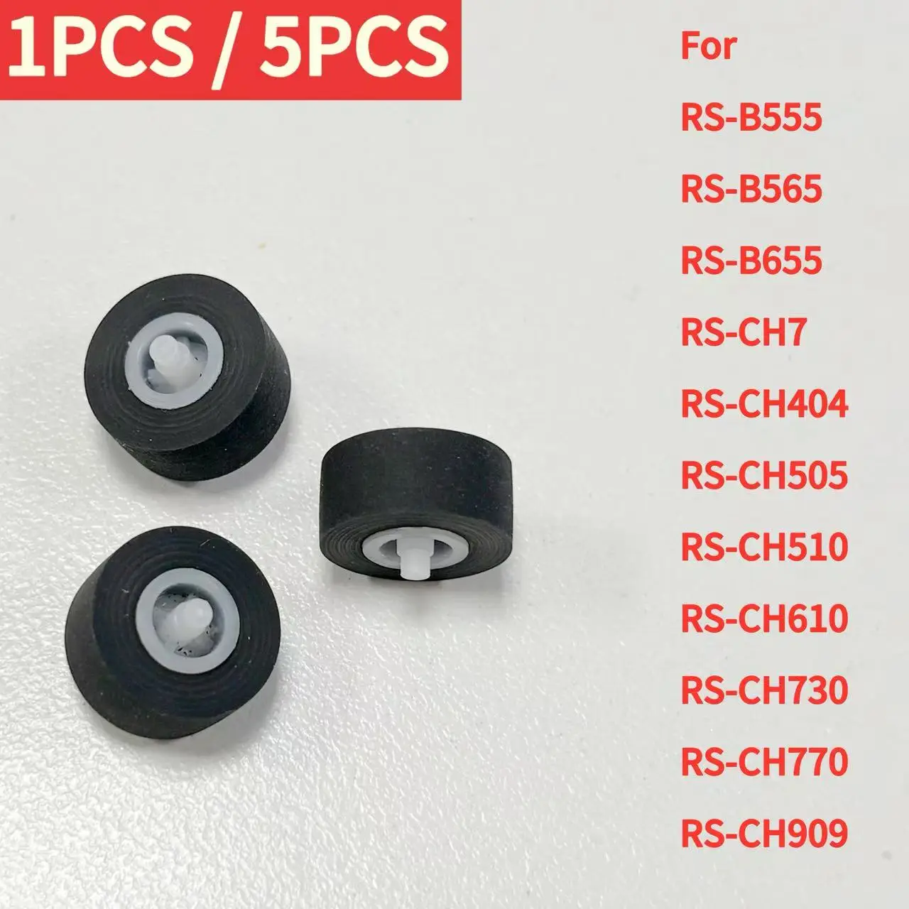 For Technics / Panasonic RS-B555 RS-B565 RS-B655 RS-CH7 CH404 CH505 CH510 CH610 CH730 CH770 CH909 Pinch Roller Tire With AXIS