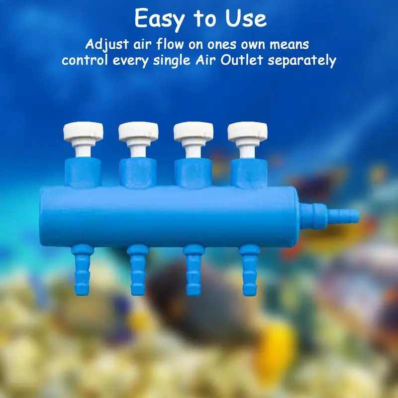 Fish Tank Air Pump Splitter Valve Aquarium Air Control Lever Valve Distributor Splitter Airline Tube Connector Supplies