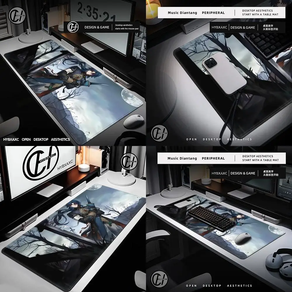 

Mouse Lunae Imhibitor Pad Cute HD Desk Blade Pad Extended Gaming Keyboard Mats Large 90x40cm XXL Gamer Mousepad