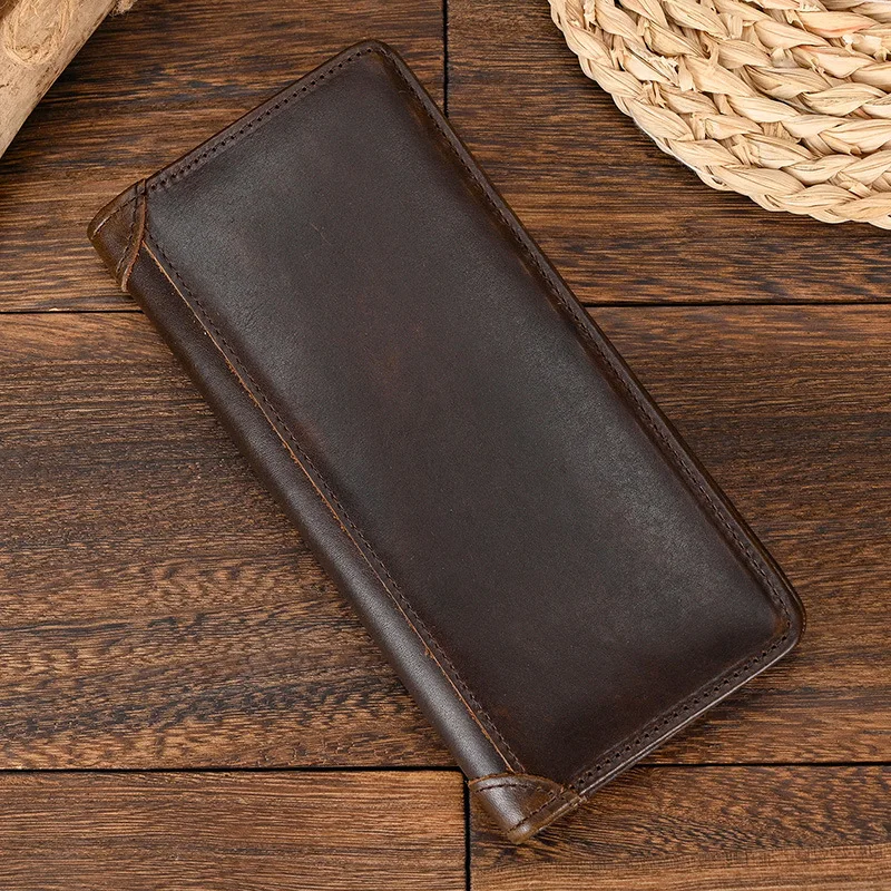 Męski portfel ze skóry naturalnej w kształcie smoka, tłoczony, długi portfel z prawdziwej skóry, bifold, z kieszenią na zamek błyskawiczny i modną torebką na telefon — zdjęcie 3