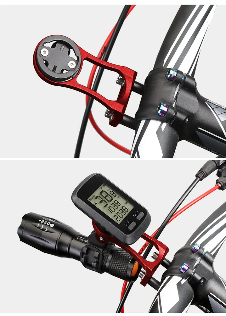 3 In 1 Bicycle Speedometer Stand Aluminium Alloy MTB Bike Handlebar Mount Equipment Cycling Bracket for GARMIN Edge GPS Gopro
