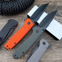 Excellent Tactical Flipper Assisted Folding Knife D2 Blade Nylon Fiber Handle Utility EDC Outdoor Hunting Hiking Pocket Knife