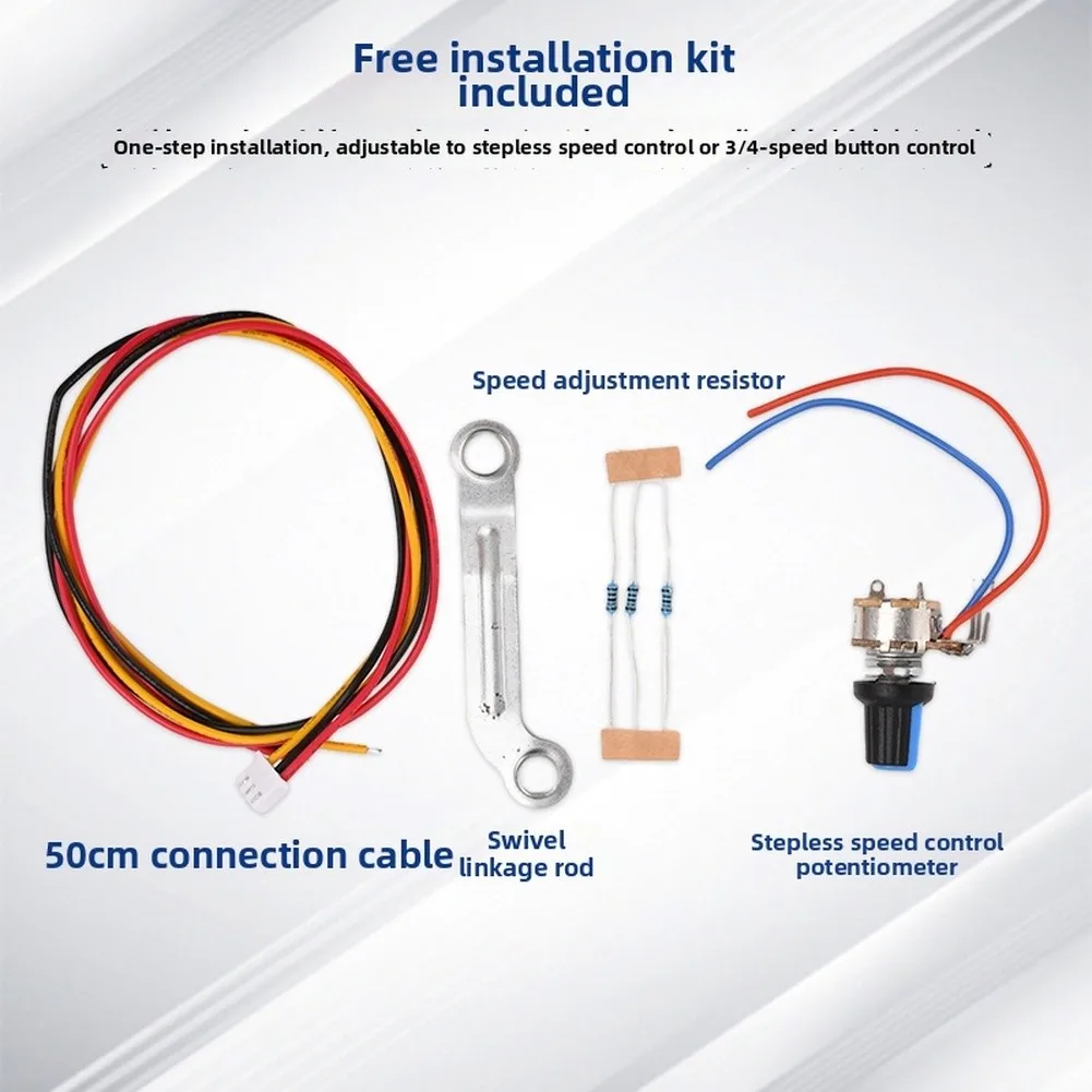 DC 9-28V Brushless Motor 1450RPM For Table Floor Wall Fans Quiet Energy Efficient Replacement Part Stepless Speed= Control