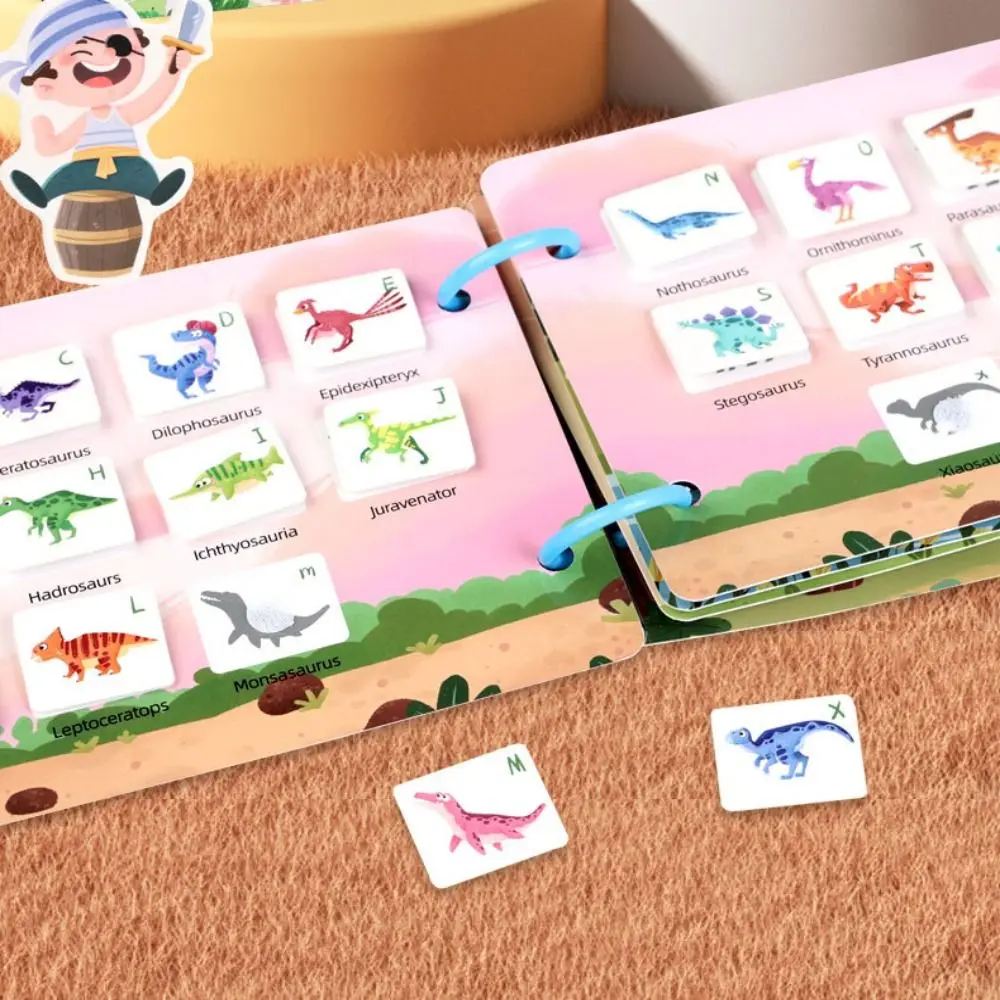 Montessori Busy Sticker Book Enlightenment Educational DIY Kids Quiet Book Cartoon Interactive Matching Puzzles Game Preschool