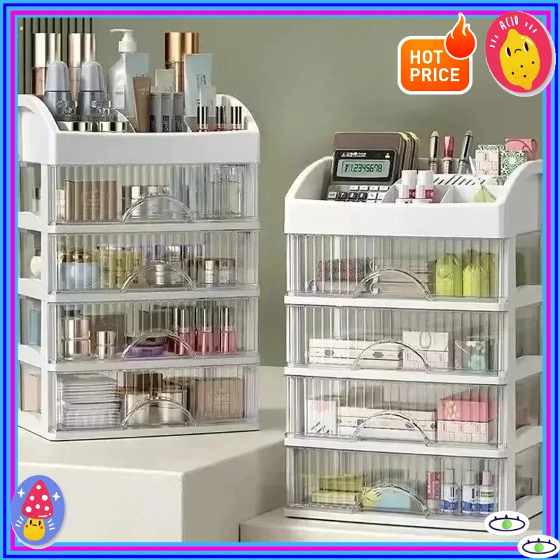 Stationery and hair accessories, multi-layer storage cabinet drawers, multifunctional desktop storage box, cosmetics