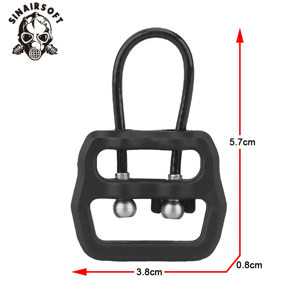 Tactical Gear Universal Wire Loop U Loop Sling Hooks Connection Buckle Adapte 1