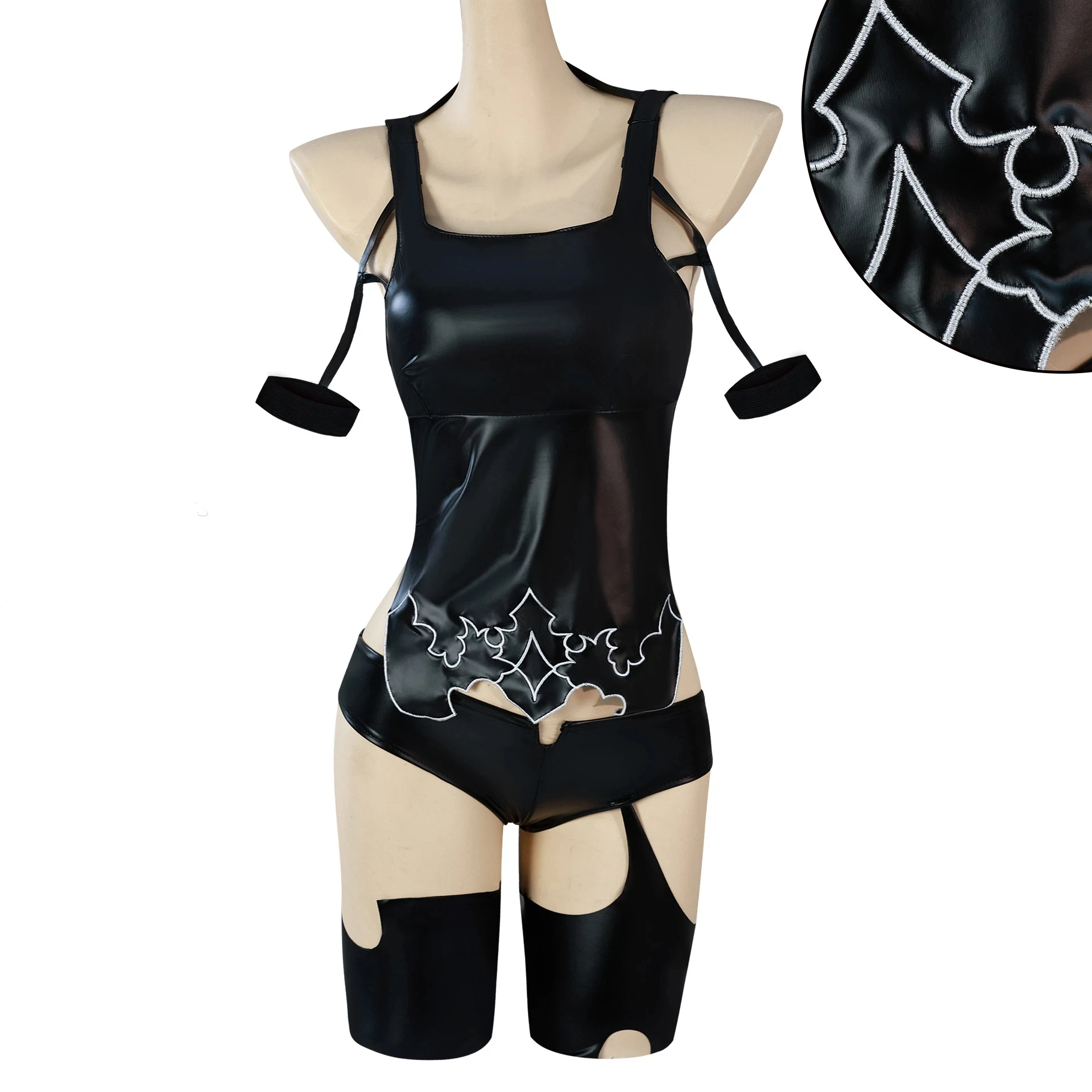 

Game NieR Automata A2 Cosplay Costume Black Sexy Dress For Women Handsome Halloween Party A2 Role Play Outfit