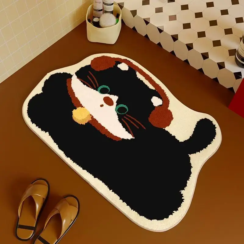 Cute Cat Imitation Cashmere Rug 2