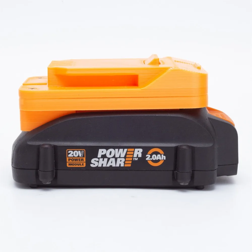 Batterijadapter voor Worx 20v 6-pins lithiumadapter Convert o Ferrex 20v Power Tool Convert (exclusief gereedschap en batterij)