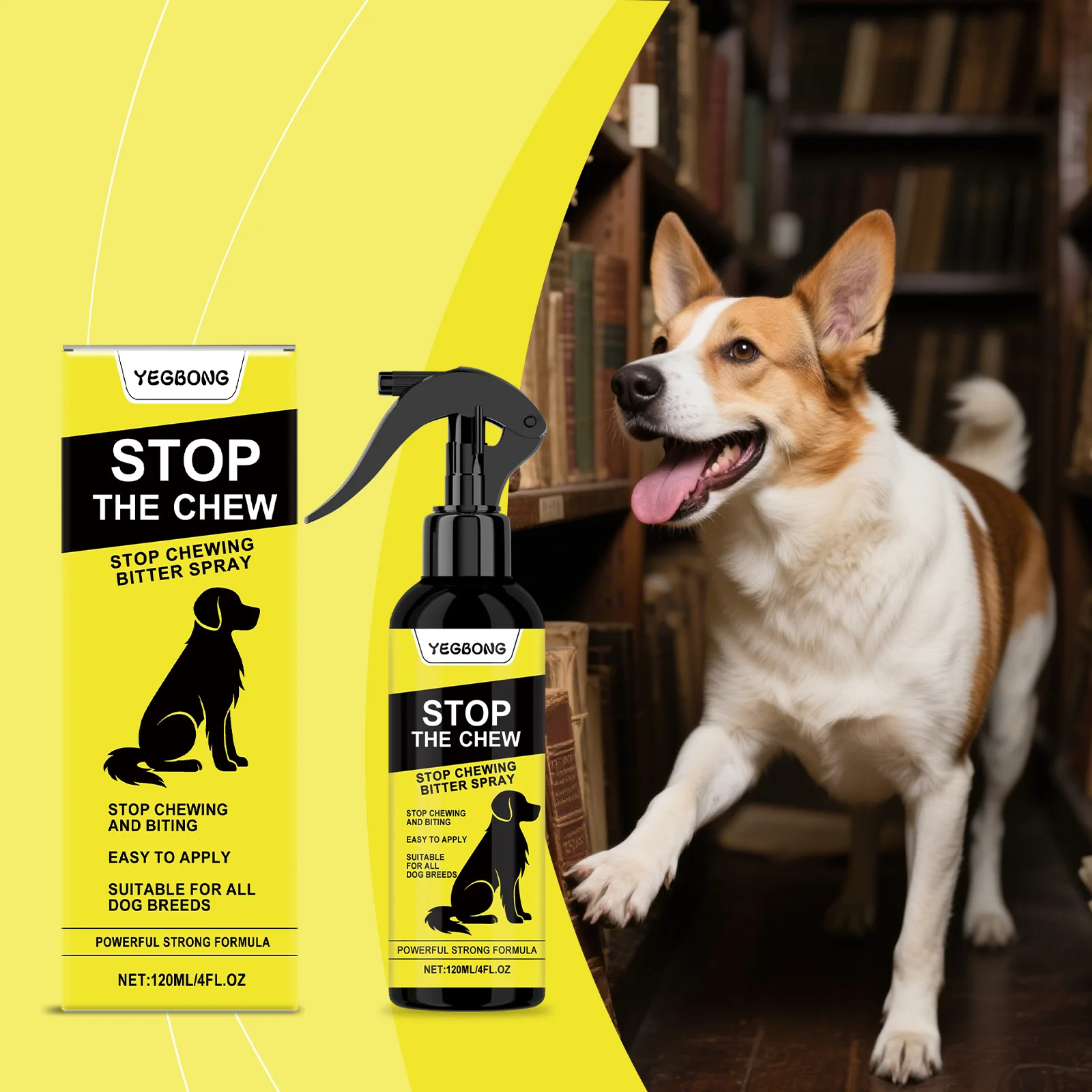 

Dog Home Protection Anti-Chew Spray-Pet Training Bitter Spray To Reduce Chewing Behavior and Assist in Preventing Wound Licking